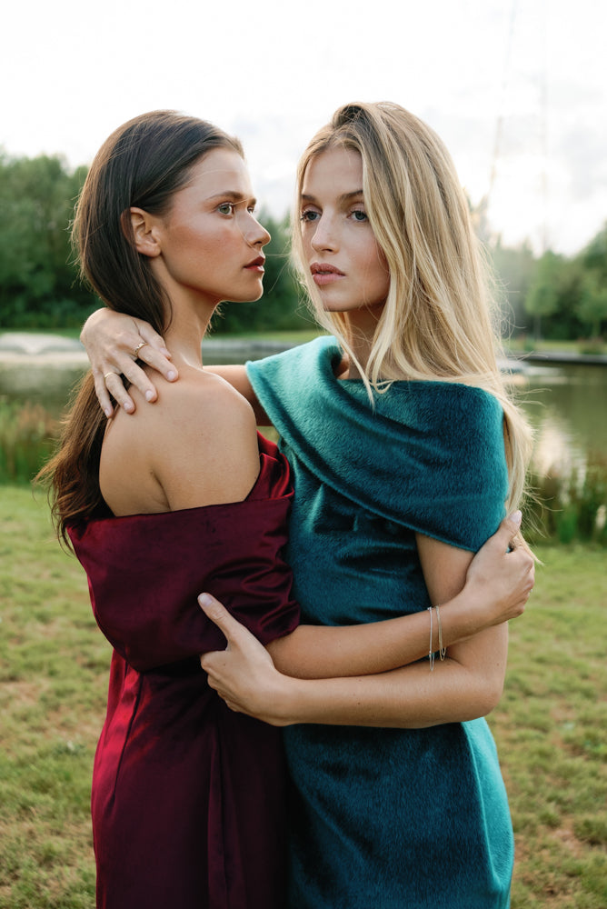 SCALA | SHORT VELVET DRESS