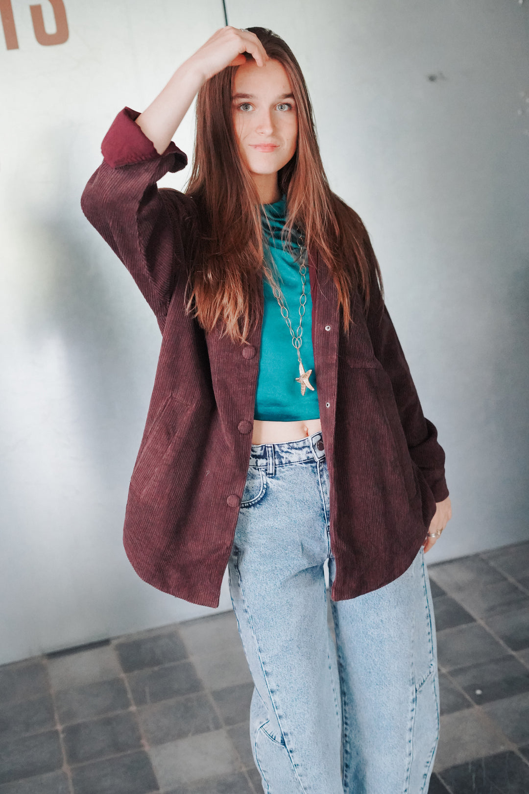 TNS Denim Curved Trouser