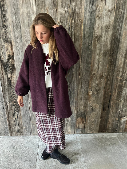 CELESTE coat burgundy