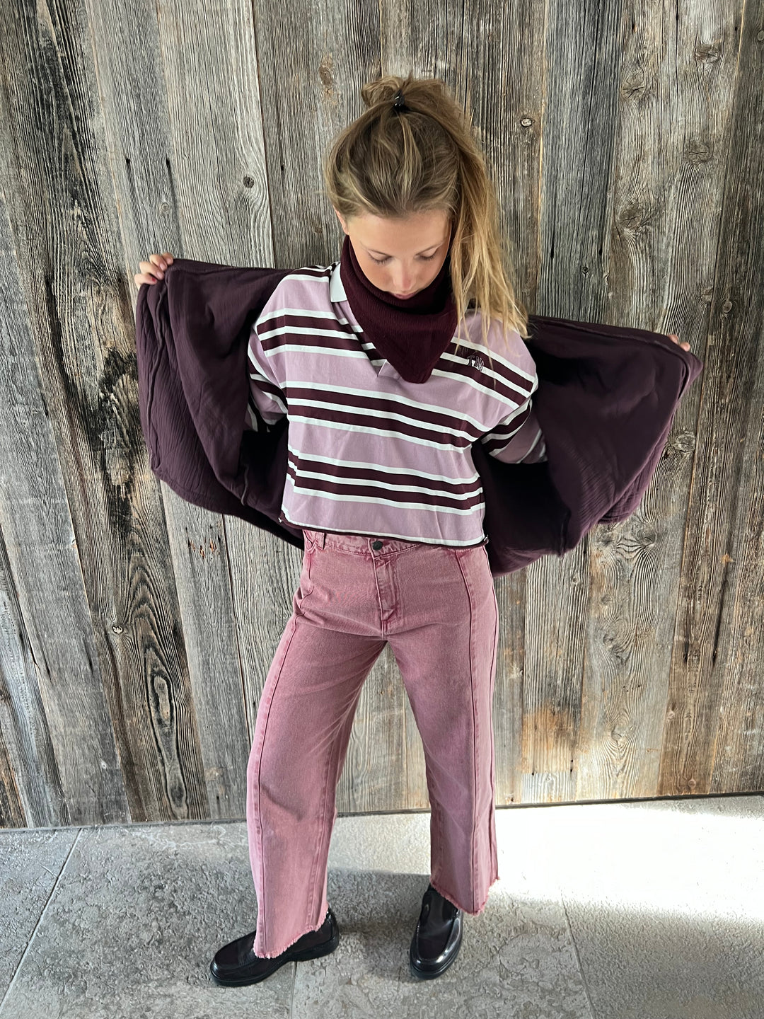 TNS Denim Wide Leg Trouser