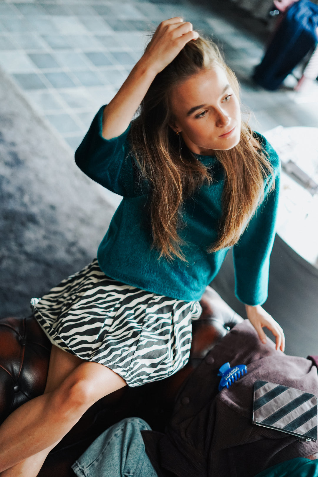 Dakota Skirt Zebra Print