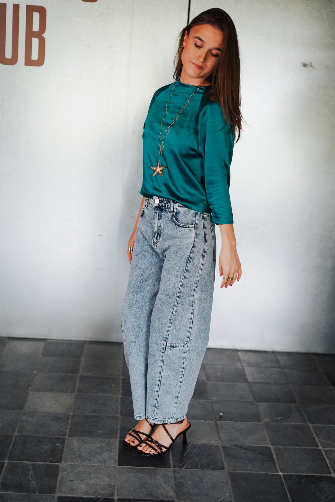 TNS Denim Curved Trouser