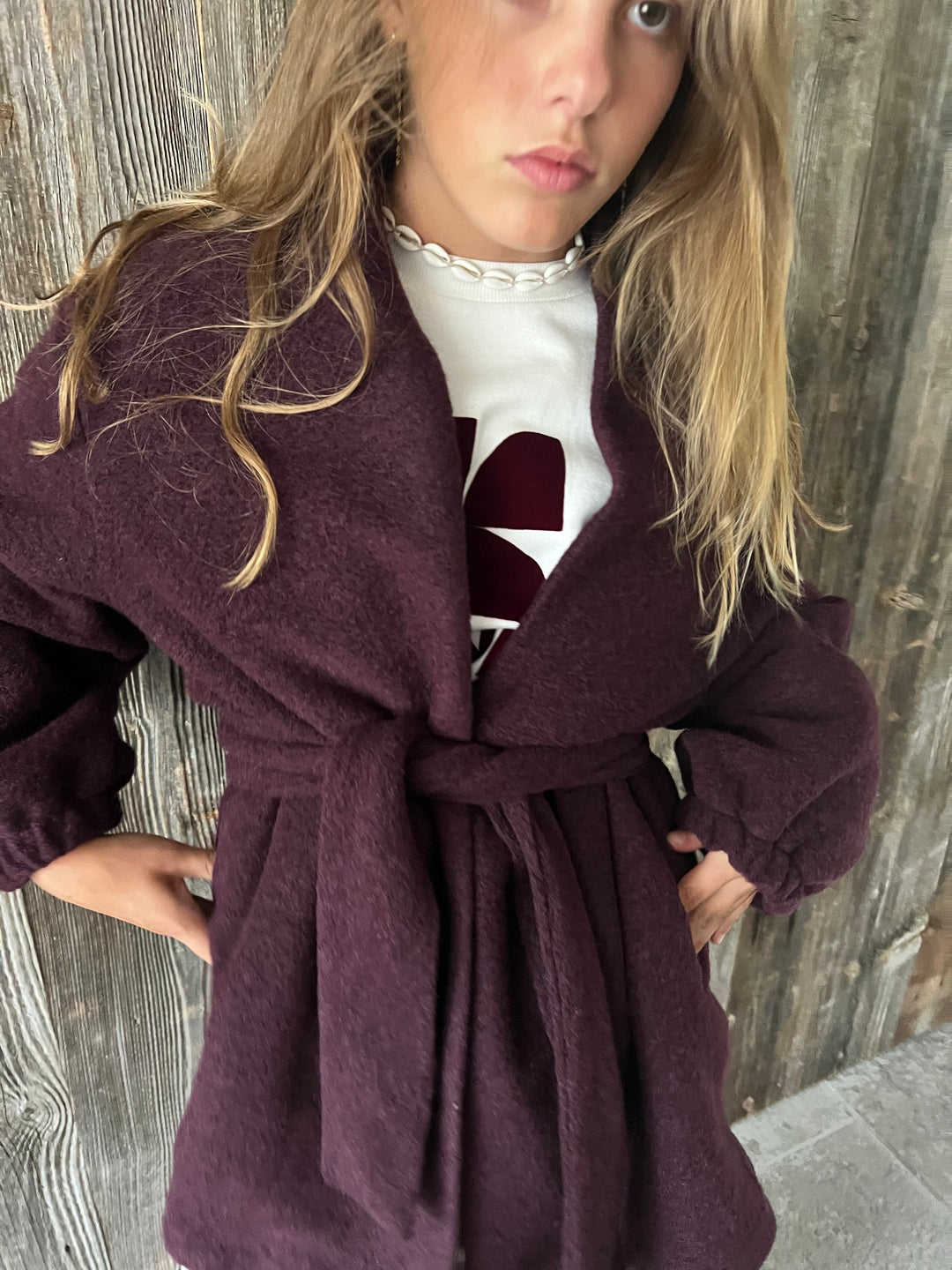 CELESTE coat burgundy