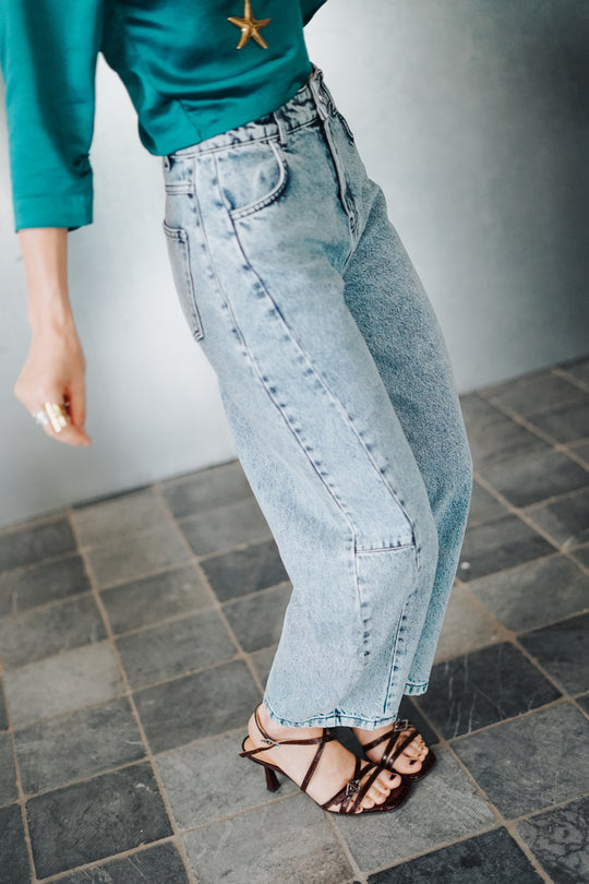 TNS Denim Curved Trouser