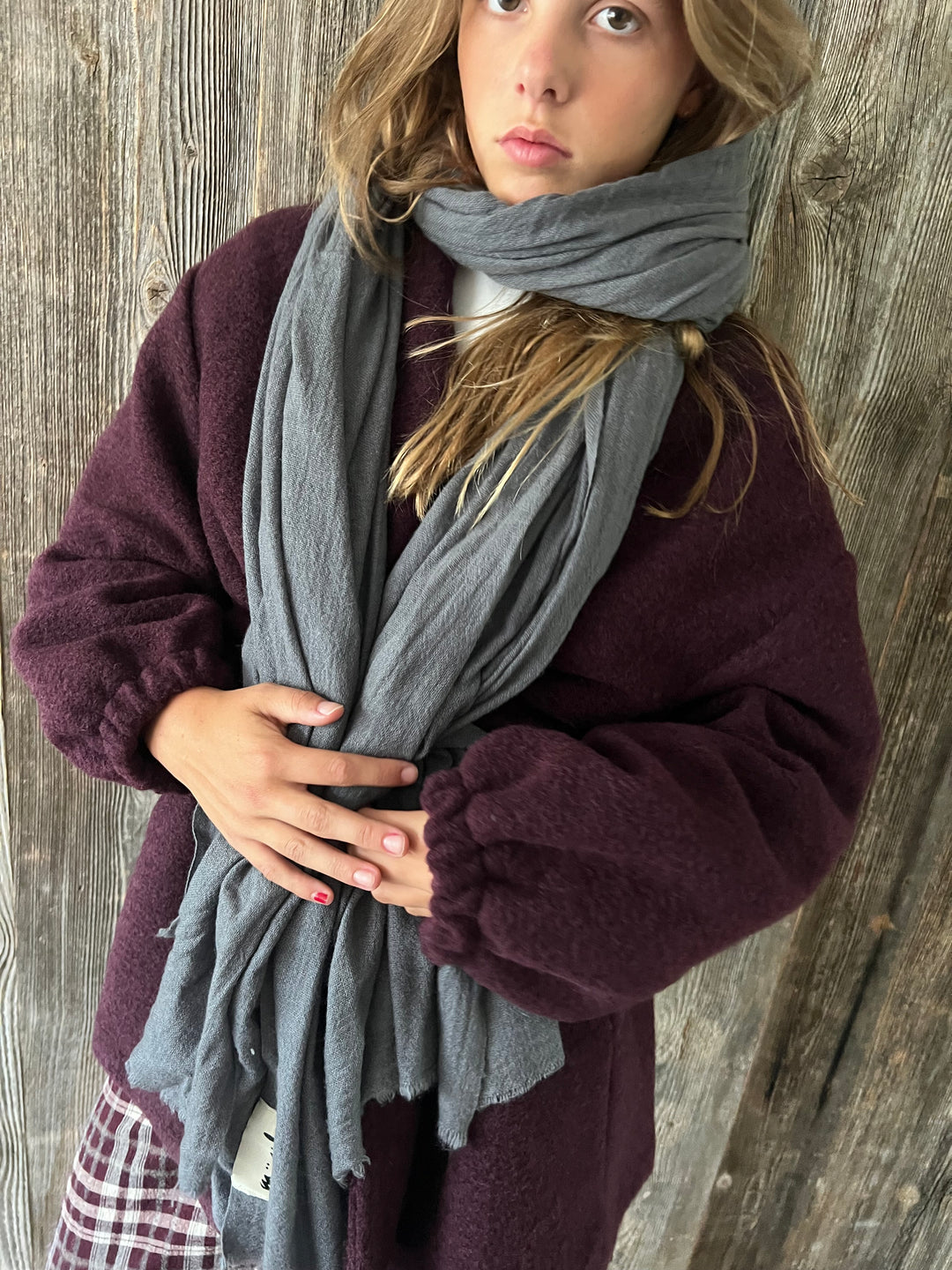 CELESTE coat burgundy