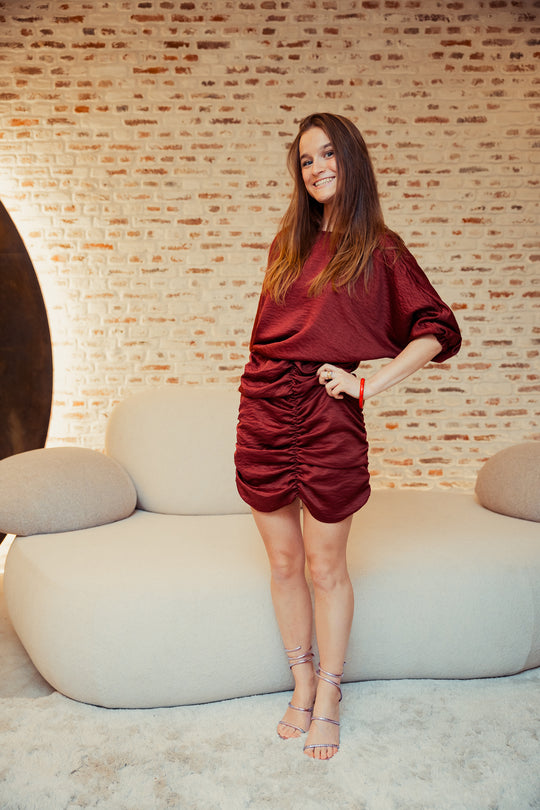 BURGUNDY BABE | PARTY DRESS