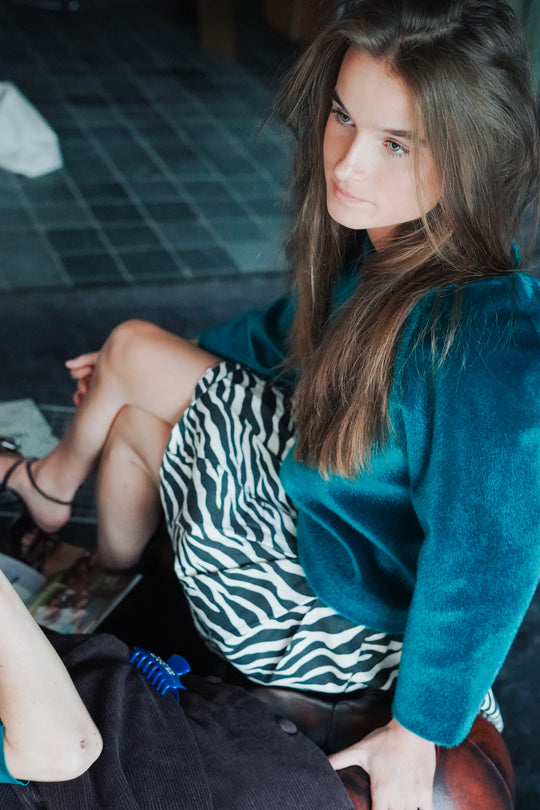 Dakota Skirt Zebra Print
