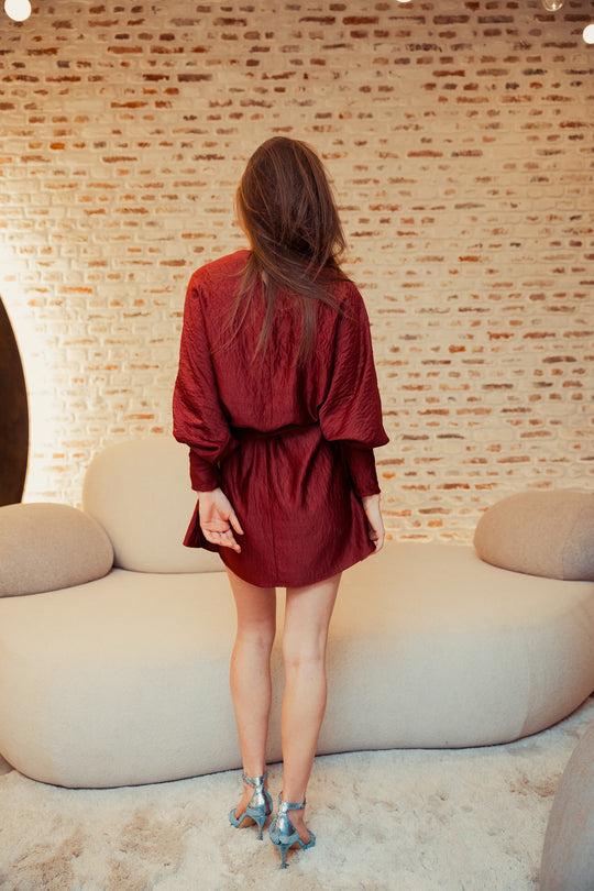 BURGUNDY RITZ | PARTY DRESS