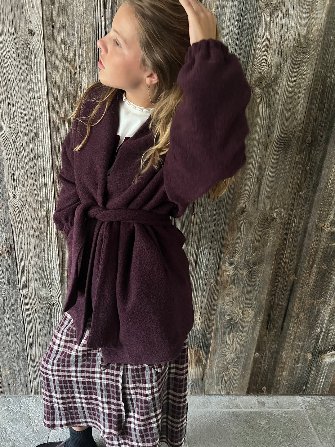 CELESTE coat burgundy