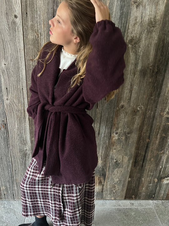 CELESTE coat burgundy