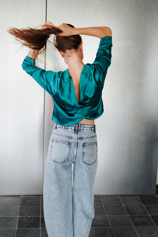 TNS Denim Curved Trouser