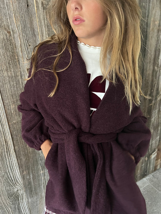 CELESTE coat burgundy