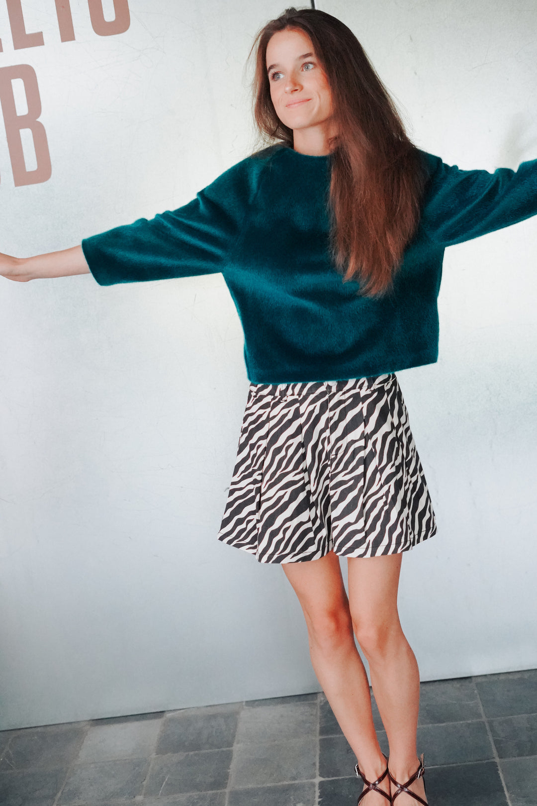 Dakota Skirt Zebra Print