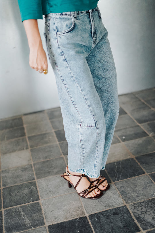 TNS Denim Curved Trouser
