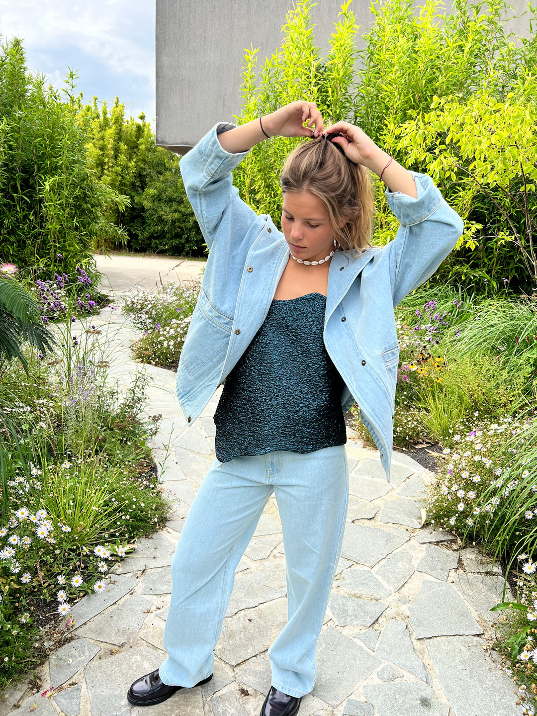 ISHU pants light blue