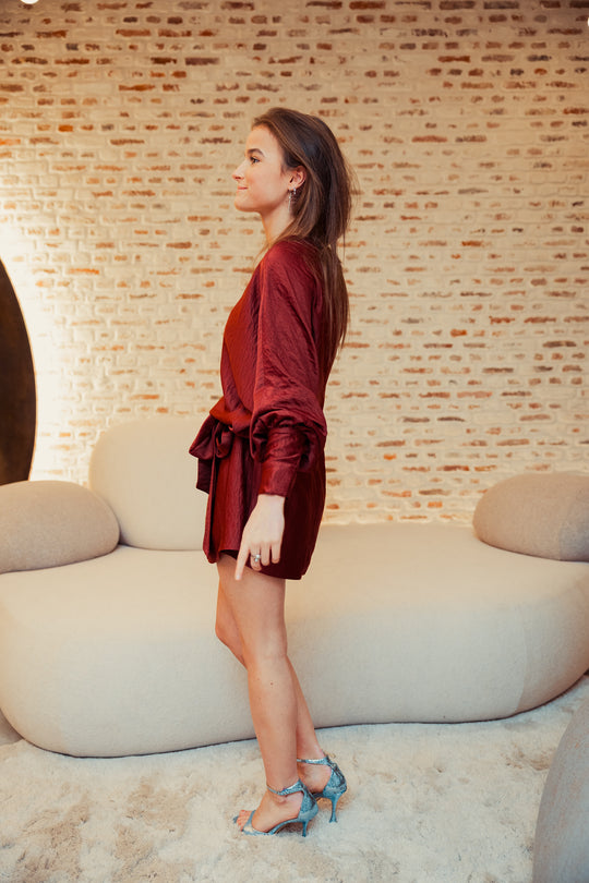 BURGUNDY RITZ | PARTY DRESS