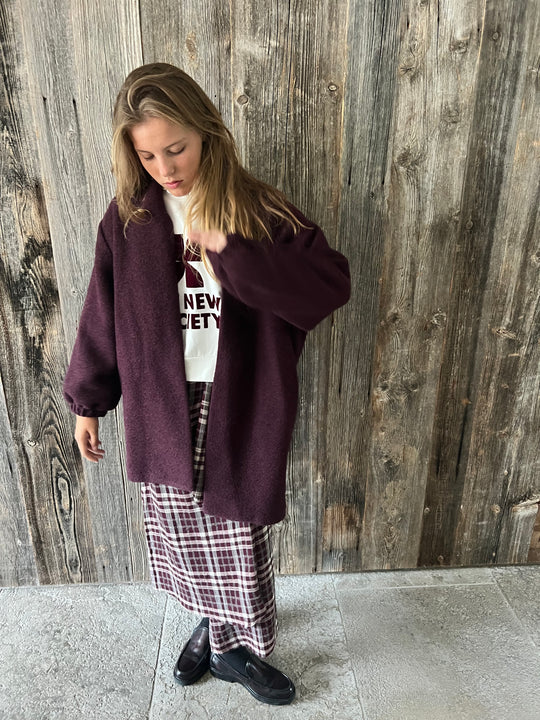 CELESTE coat burgundy