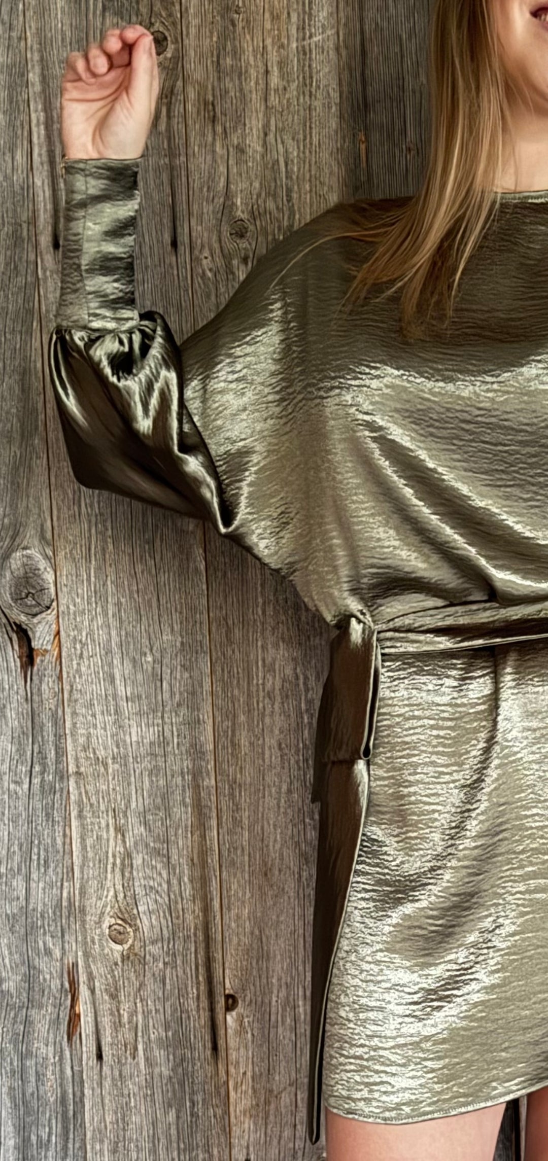 KHAKI RITZ | PARTY DRESS