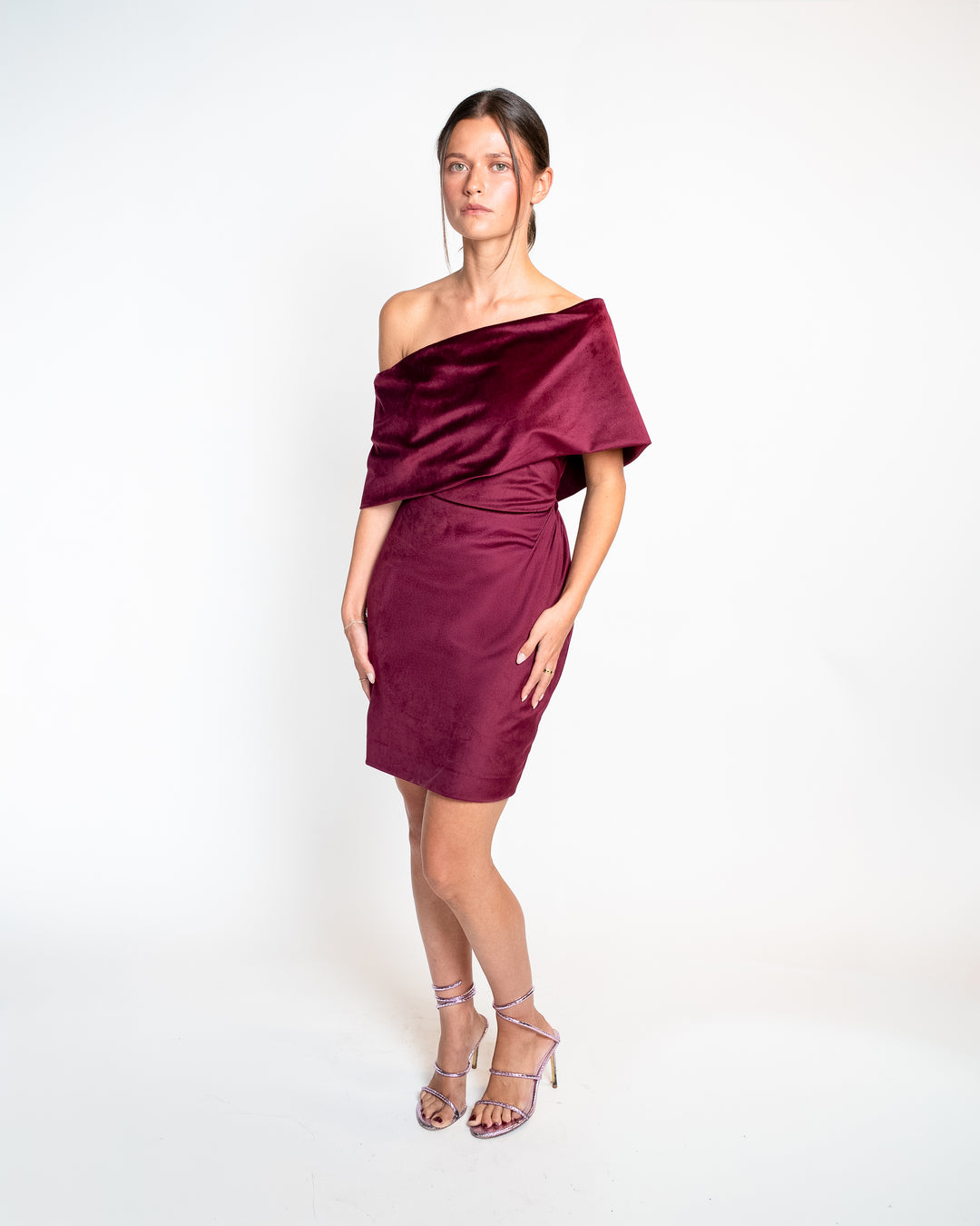 SCALA | SHORT VELVET DRESS