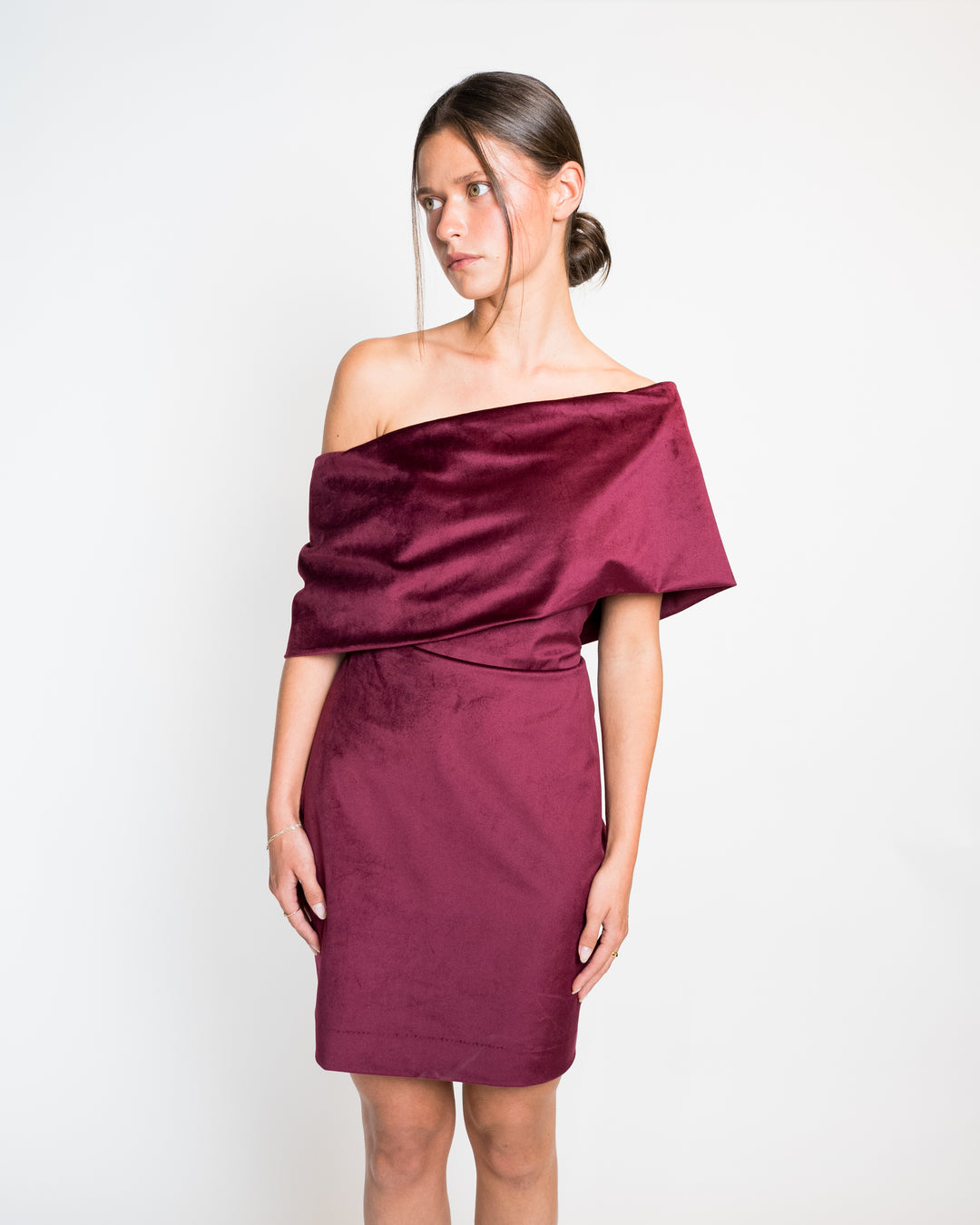 SCALA | SHORT VELVET DRESS